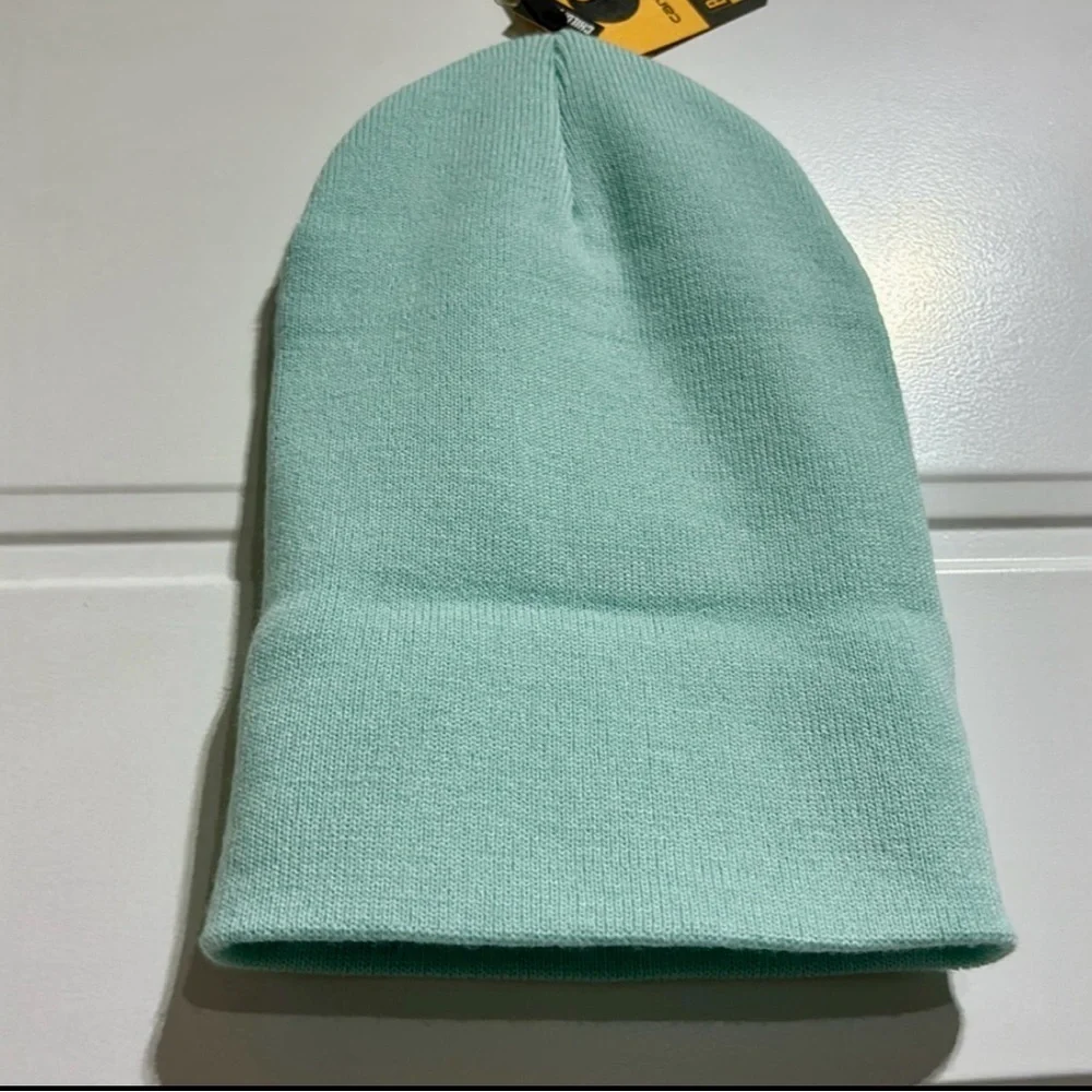 Carhartt Knit Cuffed beanie/watch hat,sewn on logo patch,warm winter,turquoise